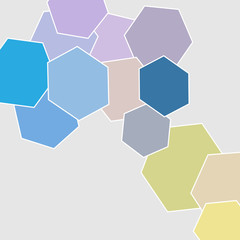 Abstract background with hexagons, design element