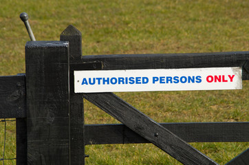 authorised persons sign