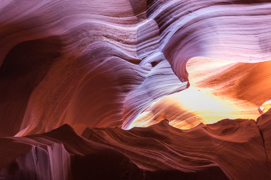 Antelope Canyon in the Navajo Reservation near Page, Arizona, USA.