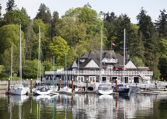 Fototapeta na wymiar Vancouver Yacht Club