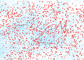 blood droplets in the air