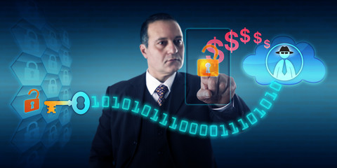 Man Paying Ransom To Black Hat Ransomware Author