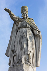 Fototapeta na wymiar Statue of Pope Alexander VIII in Prato della Valle in Padua, Italy