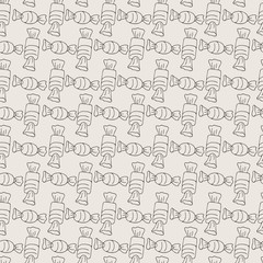 Vector Candy and Lollipop Seamless Pattern