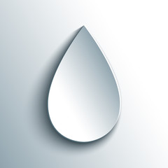 Drop icon. Vector illustration.