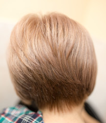 straightened hair girl in a beauty salon