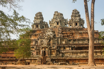 Fototapeta premium Ruins of Ta Keo temple in the ancient city of Angkor, Cambodia