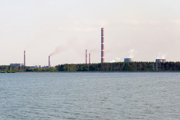 Fototapeta na wymiar plant in Lipetsk, Russia