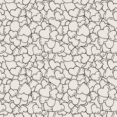 Fun seamless love heart background.