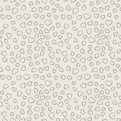 Fun seamless love heart background.