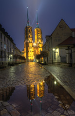 Fototapeta premium Katedra na Ostrowie Tumskim Wrocław,Polska.