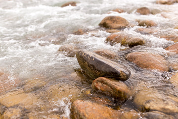 mountain river in Kazakhstan in nature