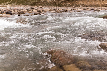 mountain river in Kazakhstan in nature