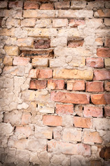 Old brick wall as background