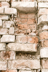Old brick wall as background