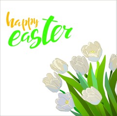 Happy Easter Typographical Background