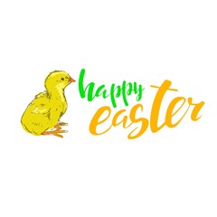 Happy Easter Typographical Background