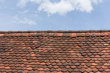 old roof shingles background