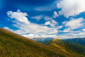 Fototapeta premium Mountain day autumn