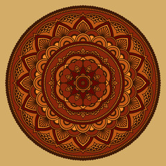Vector color mandala.

