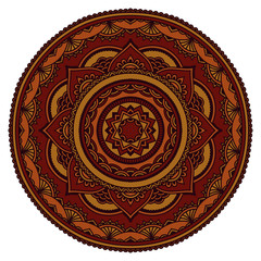 Vector color mandala.
