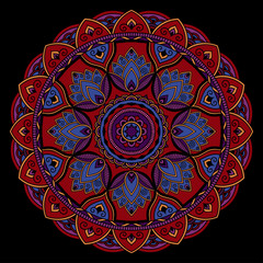 Vector color mandala.
