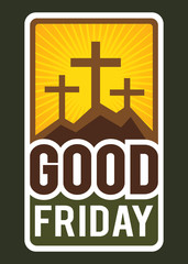 Obraz premium Christianity Good Friday Sign and Symbol