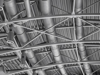 Hvac duct air conditioner ventilation pipes system