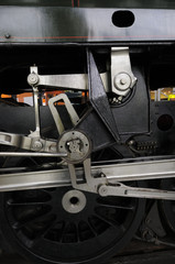 Steam locomotive drive wheel..