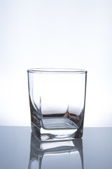 Concept of drinking. glass of water