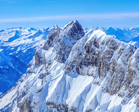 Reissend Nollen, view from Mt. Titlis in Switzerland