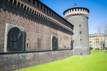 Sforza's Castle in Milan, Italy.