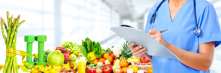 Hands of medical doctor.