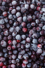 Frozen berries.