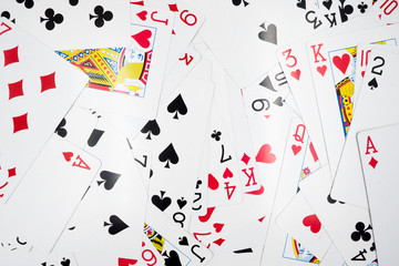 Playing cards background.