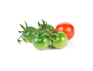tomatoes isolated on white background.
