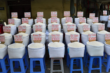 Rice shop in Vietnam