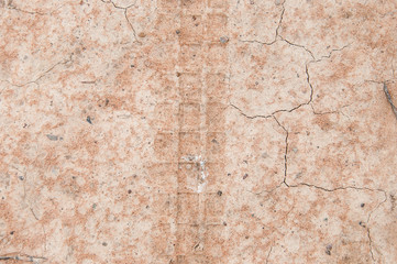 Tire tracks on ground