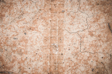 Tire tracks on ground