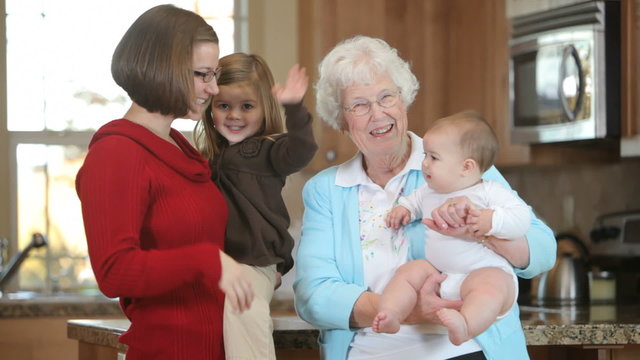 Great Grandmother with Grandchildren