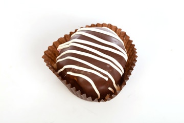 glazed donuts on white background