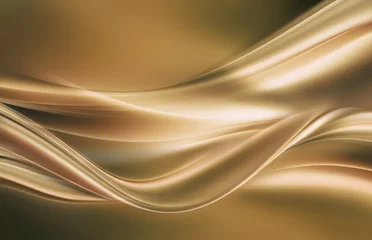 Foto op Plexiglas Abstracte golf abstracte gouden achtergrond