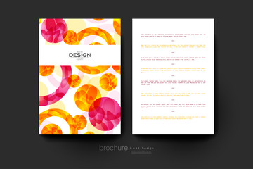 Fototapeta premium abstract background vector brochure template. Flyer Layout
