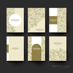 floral ornament vector brochure template. Flyer Layout