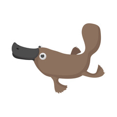 Fototapeta premium Australian platypus icon, cartoon style