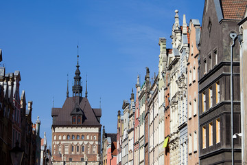 Gdansk Old Town Skyline in Poland