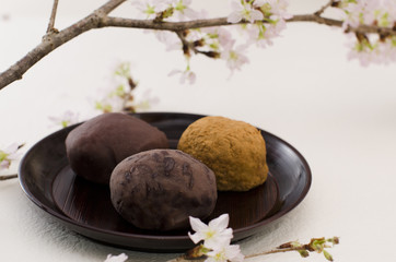 和菓子_ぼた餅_桜＿和風_002