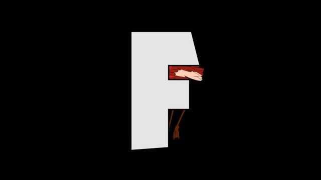 Letter F and Flamingo (background)
Animated animal alphabet. HD footage with alpha channel. Animal in a background of letter.