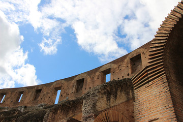 Obraz premium Rome,Italy,Colosseo,Colosseum,sky,clouds.
