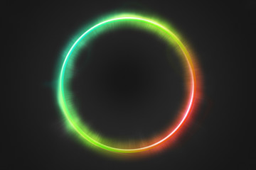 Neon Circle Background